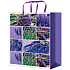 Engel Geschenk Papiertüte 32 x 26 x 12,7 cm lila mit Lavendel