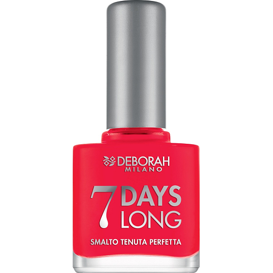Deborah Milano 7 Tage langer Nagellack Nagellack 870 Coral Red 11 ml