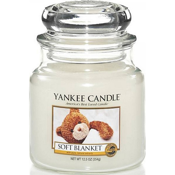 Yankee Candle Soft Blanket - Mittlere Decke Duftkerze Klassisches mittleres Glas 411 g