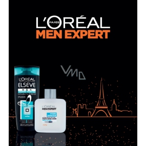 Loreal Paris Elseve Men Arginine Resist X3 stärkendes Shampoo für Männer 250 ml + Men Expert Hydra Sensitive Rasierwasser für empfindliche Haut 100 ml, Kosmetikset für Männer