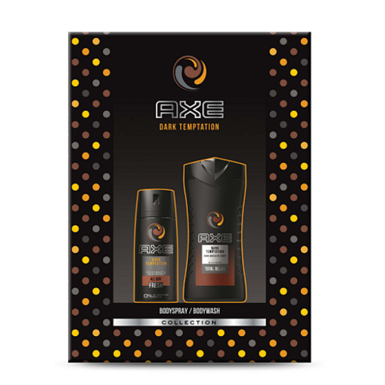 Axe Dark Temtaption Duschgel 250 ml + Deodorant Spray 150 ml, Kosmetikset