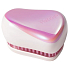 Tangle Teezer Compact Professionelle kompakte Haarbürste Holographisches Regenbogenrosa