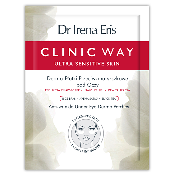 Dr. Irena Eris Clinic Way Maske, Dermo-Falten-Pads für die Augenpartie 1 x 2 Stück