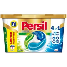 Persil Discs Reguläre 4in1 Kapseln zum Waschen von weißen und farbechten Wäscheboxen 8 Dosen 200 g