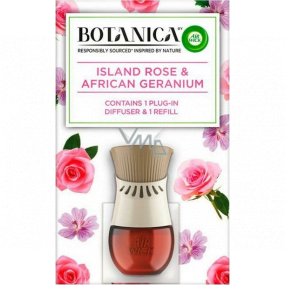 Air Wick Botanica Exotische Rose und afrikanische Geranie elektrischer Erfrischer Set 19 ml