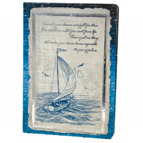 Ditipo Diary Antikes Segelboot A5 15 x 21 cm