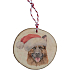 Bohemia Gifts Handgefertigtes Weihnachtsornament aus Holz Deutscher Schäferhund 6 cm