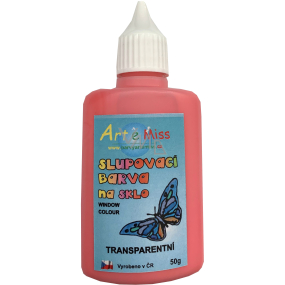 Art e Miss Peeling Farbe für Glas transparent 52 Rot 50 g