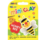 Amos I-Clay Mini Clay Modelliertrockenmasse Biene 4 Farben x 7,5 g