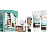 Dr. Santé Coconut Kokosnussöl Shampoo für trockenes und sprödes Haar 250 ml + Spülung für trockenes und sprödes Haar 200 ml + Handfeuchtigkeitscreme 75 ml + Lippenbalsam 4 g, Kosmetikset