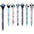 Colorino Gummierter Stift Minnie Mouse dunkelgrau, blaue Mine 0,5 mm