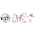 Charms Sterling Silber 925 Disney Minnie Mouse & Mickey Mouse Vorhängeschloss - ewige Liebe, Armband Perle, Liebe