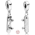 Charme Sterling Silber 925 Skateboard, Anhänger am Armband Sport