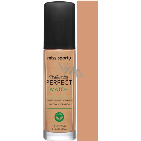 Miss Sporty Naturally Perfect Match Make-up 10 Neutral 30 ml