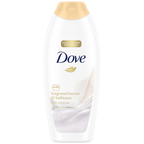 Dove Nourishing Silk 2in1 Duschgel + Badeschaum 750 ml