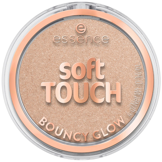 Essence Soft Touch Bouncy Glow rozjasňovač 30 Glazing Gleam 4 g