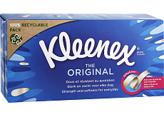 Kleenex Original 3-lagige Papiertaschentücher in der Box, 72 Stück