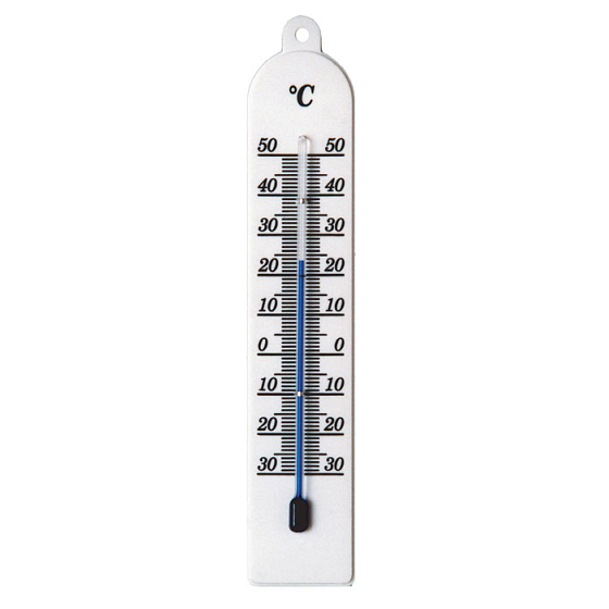 Schneider Thermometer Plastik Interieur, Kunststoff, weiß, 177 x 34 mm