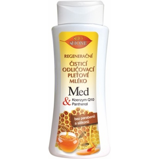 Bione Cosmetics Med und Q10 regenerierende Make-up-Entferner-Lotion 255 ml