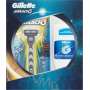 Gillette Mach3 Rasierer + Ersatzkopf 1 Stück + Antitranspirant-Stick 48 ml, Kosmetikset, für Männer