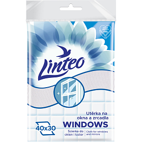 Linteo Schwedisches Fenster- und Spiegelreinigungstuch, 40 × 30 cm, Grammatur 300 g/m²