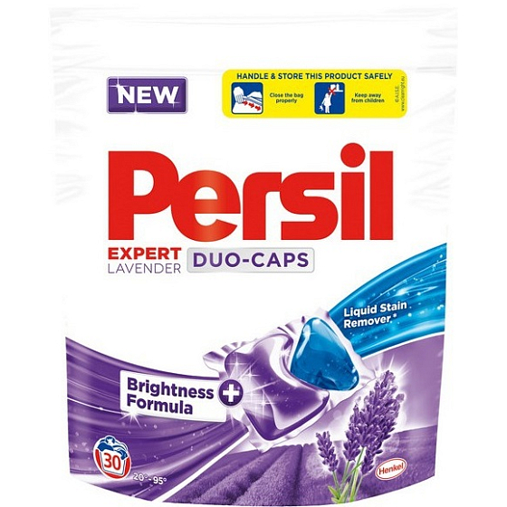 Persil Duo-Caps Color Lavender Gelkapseln für weiße und permanente Farbwäsche 30 Dosen x 32 g