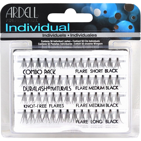 Ardell Duralash Naturals Kombipack Schwarz Künstliche Klebebündel schwarz 56 Stück