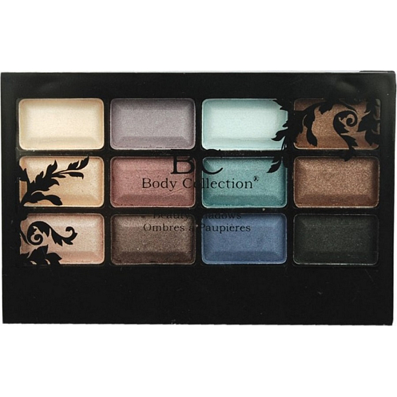 Body Collection Beauty Shadows kosmetische Lidschatten-Palette 14502 12 x 0,7 g
