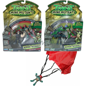 TMNT Ninja Turtles Mutants Mini-Set mit Fallschirm und Figur, verschiedene Typen, empfohlen ab 4 Jahren