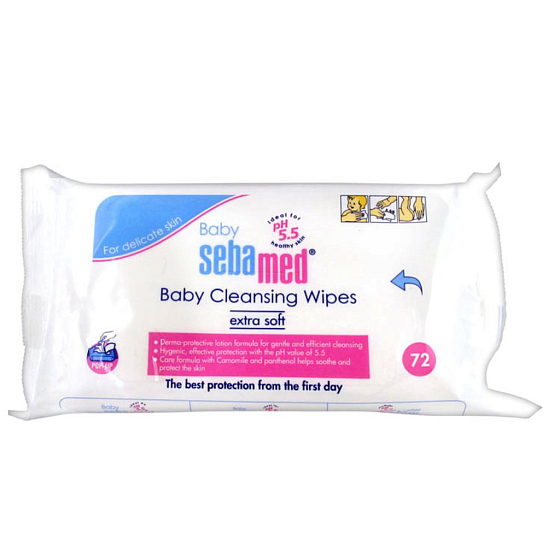 Sebamed Baby Reinigungstücher für Kinder 72 Stück