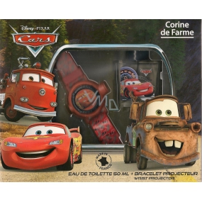 Corine de Farme Cars Eau de Toilette für Jungen 50 ml + Uhr Projektor, Geschenkset