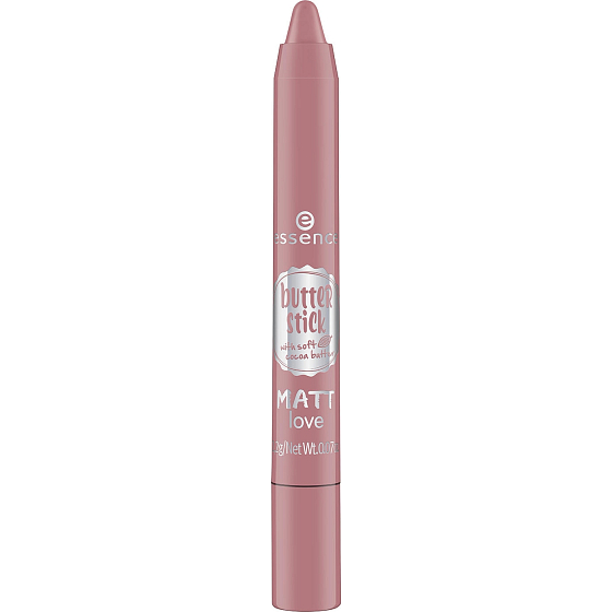 Essence Butter Stick Matt Love Lippenfarbe 01 Rose Whip 2,2 g