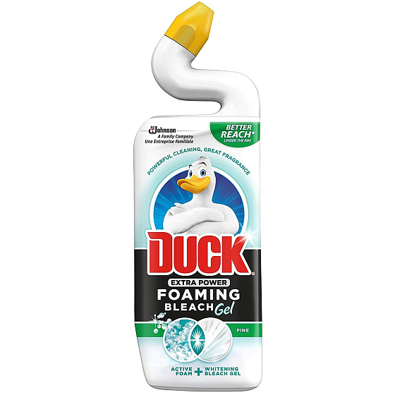 Duck Extra Power Pine Schaumaufhellungsgel Toilettenreinigungs- und Desinfektionsmittel 750 ml