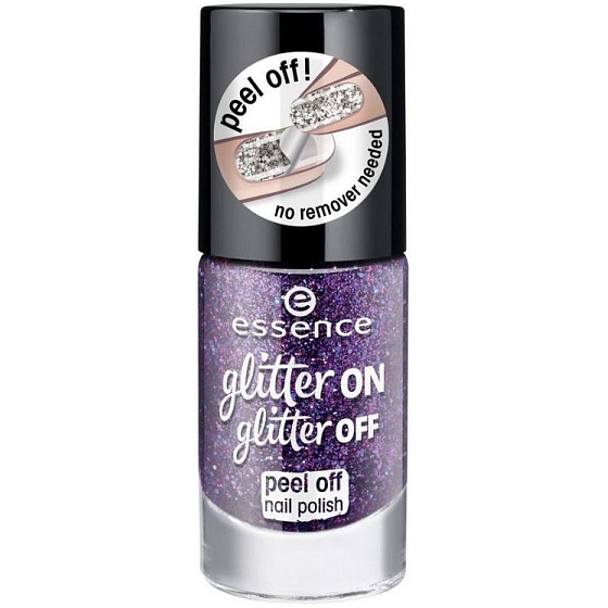 Essence Glitter on Glitter Off Nagellack Nagellack 04 Spotlight On! 8 ml