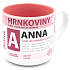 Nekupto Hrnkoviny Tasse mit dem Namen Anna 0,4 Liter