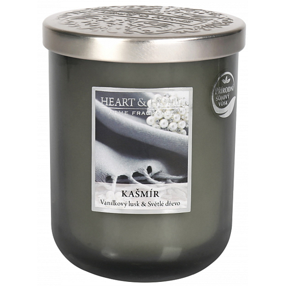 Heart & Home Cashmere Soy Duftkerze große Verbrennungen bis zu 70 Stunden 310 g