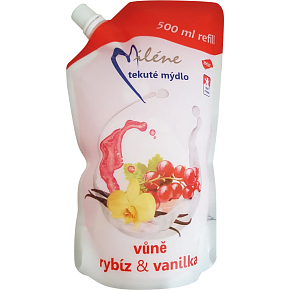 Miléne Rybíz a vanilka flüssige Seife, Nachfüllung, 500 ml