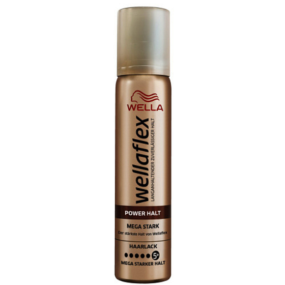 Wella Wellaflex Mega Strong Hold Power Halten Sie Mega Strong Straffung mit glänzendem Haarspray 75 ml