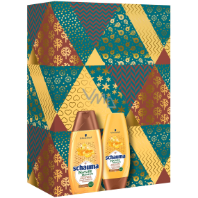 Schauma Nature Moments Honigelixier und Kaktusfeigenöl zur Regeneration und Kräftigung der Haare Shampoo 250 ml + Balsam 200 ml, Kosmetikset