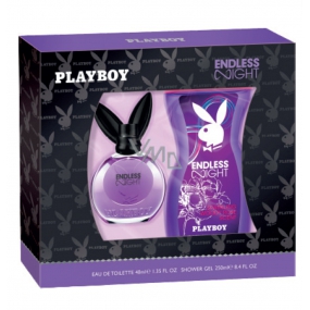 Playboy Endless Night für ihr Eau de Toilette 40 ml + Duschgel 250 ml, Geschenkset