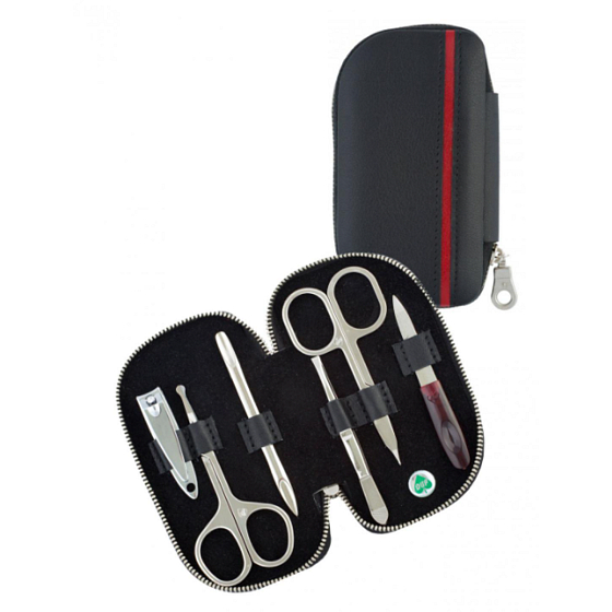 Dup Maniküre Matěj Kunstleder 6-teiliges Set schwarz 230401-435