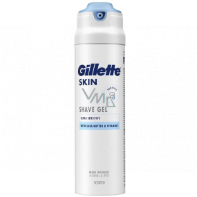 Gillette Skin Ultra Sensitive Rasiergel für Männer 200 ml