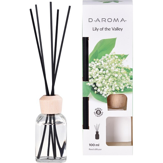 D-Aroma- Maiglöckchen - Maiglöckchen Aroma Diffusor mit gradueller Freisetzung Sticks 100 ml