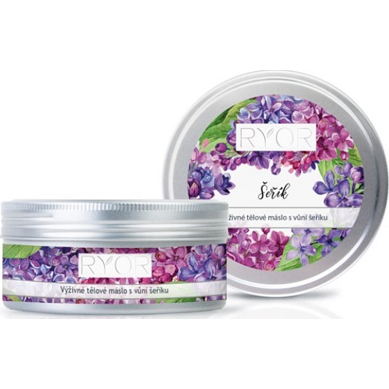 Ryor Lilac nährende Körperbutter mit Fliederduft für trockene bis übermäßig trockene Haut 200 ml