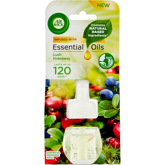 Air Wick Essential Oils Lush Hideaway - Fresh Island elektrischer Lufterfrischer Ersatzpatrone 19 ml