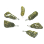 Epidot Troml-Anhänger Naturstein, 2,2-3 cm, 1 Stück, Herz Heilstein