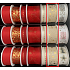 Nekupto Weihnachts-Stoffband Beige gold Sterne 25 mm x 2,5 m