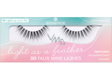 Essence Light as a Feather 3D Faux Mink false eyelashes 01 Light up your life 1 Paar