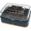 Unihouse Kunststoff Seifenschale mit Deckel 13,5 x 10 x 5 cm verschiedene Farben