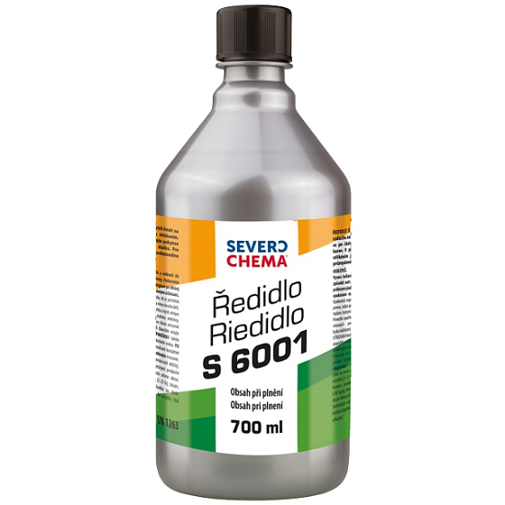 Severochema Ředidlo S 6001 pro syntetické nátěrové hmoty plast 700 ml